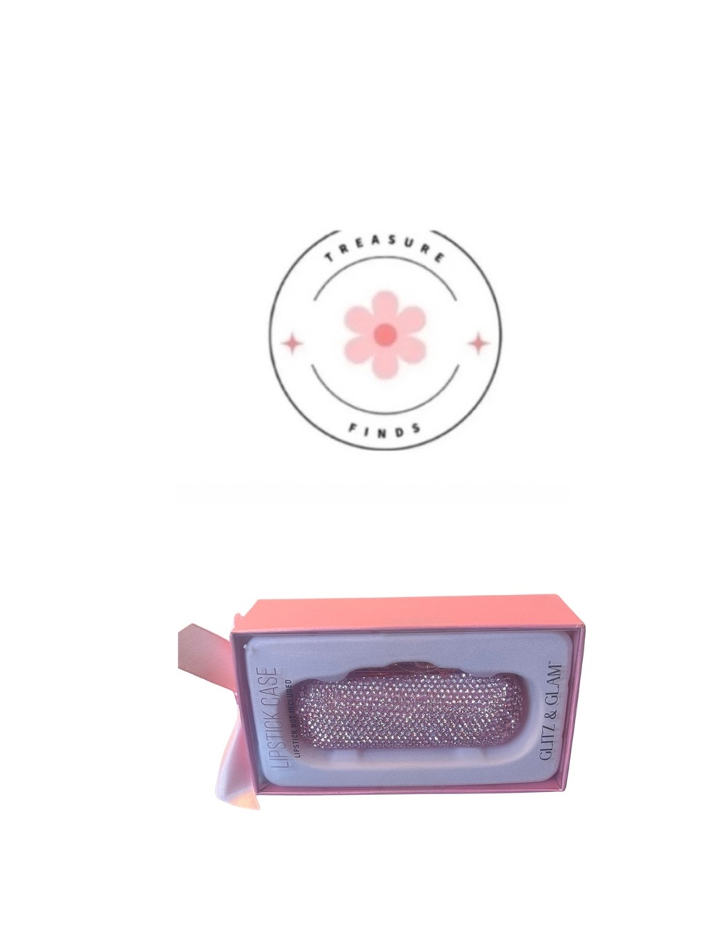 Glitz & Glam Pink Bling Lipstick Case